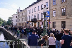 20240707 GAIS supportrar inför fotbollsmatchen i Allsvenskan mellan GAIS och Hammarby IF den 7 Juli 2024 på Gamla Ullevi i Göteborg.