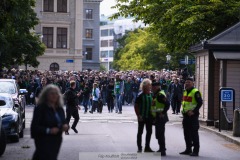 20240707 GAIS supportrar inför fotbollsmatchen i Allsvenskan mellan GAIS och Hammarby IF den 7 Juli 2024 på Gamla Ullevi i Göteborg.