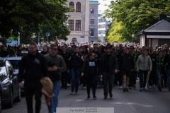 20240707 GAIS supportrar inför fotbollsmatchen i Allsvenskan mellan GAIS och Hammarby IF den 7 Juli 2024 på Gamla Ullevi i Göteborg.