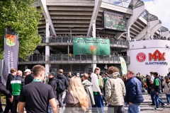 20240707 GAIS supportrar inför fotbollsmatchen i Allsvenskan mellan GAIS och Hammarby IF den 7 Juli 2024 på Gamla Ullevi i Göteborg.