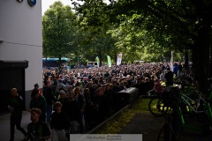 20240707 GAIS supportrar inför fotbollsmatchen i Allsvenskan mellan GAIS och Hammarby IF den 7 Juli 2024 på Gamla Ullevi i Göteborg.