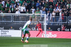 20240707 GAIS Mergim Krasniqi under fotbollsmatchen i Allsvenskan mellan GAIS och Hammarby IF den 7 Juli 2024 på Gamla Ullevi i Göteborg.