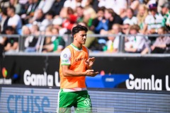 20240707 Hammarby IFs Jusef Erabi under fotbollsmatchen i Allsvenskan mellan GAIS och Hammarby IF den 7 Juli 2024 på Gamla Ullevi i Göteborg.