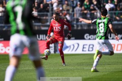20240707 GAIS Mergim Krasniqi under fotbollsmatchen i Allsvenskan mellan GAIS och Hammarby IF den 7 Juli 2024 på Gamla Ullevi i Göteborg.