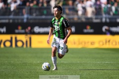 20240707 GAIS William Milovanovic under fotbollsmatchen i Allsvenskan mellan GAIS och Hammarby IF den 7 Juli 2024 på Gamla Ullevi i Göteborg.