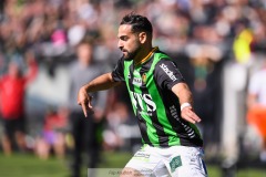 20240707 GAIS Mervan Celik under fotbollsmatchen i Allsvenskan mellan GAIS och Hammarby IF den 7 Juli 2024 på Gamla Ullevi i Göteborg.