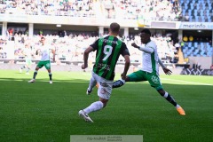 20240707 GAIS Gustav Lundgren under fotbollsmatchen i Allsvenskan mellan GAIS och Hammarby IF den 7 Juli 2024 på Gamla Ullevi i Göteborg.
