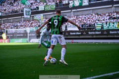 20240707 GAIS Gustav Lundgren under fotbollsmatchen i Allsvenskan mellan GAIS och Hammarby IF den 7 Juli 2024 på Gamla Ullevi i Göteborg.