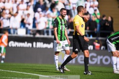 20240707 GAIS Axel Norén under fotbollsmatchen i Allsvenskan mellan GAIS och Hammarby IF den 7 Juli 2024 på Gamla Ullevi i Göteborg.
