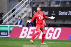 20240707 GAIS Mergim Krasniqi under fotbollsmatchen i Allsvenskan mellan GAIS och Hammarby IF den 7 Juli 2024 på Gamla Ullevi i Göteborg.