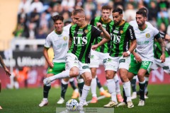 20240707 GAIS Lucas Hedlund under fotbollsmatchen i Allsvenskan mellan GAIS och Hammarby IF den 7 Juli 2024 på Gamla Ullevi i Göteborg.