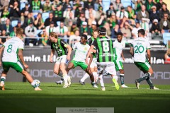 20240707 GAIS August Wängberg under fotbollsmatchen i Allsvenskan mellan GAIS och Hammarby IF den 7 Juli 2024 på Gamla Ullevi i Göteborg.