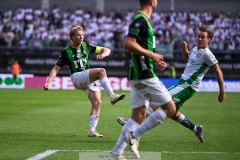 20240707 GAIS August Wängberg under fotbollsmatchen i Allsvenskan mellan GAIS och Hammarby IF den 7 Juli 2024 på Gamla Ullevi i Göteborg.