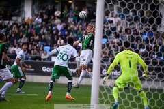 20240707 GAIS Alexander Ahl Holmström under fotbollsmatchen i Allsvenskan mellan GAIS och Hammarby IF den 7 Juli 2024 på Gamla Ullevi i Göteborg.