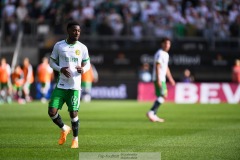 20240707 Hammarby IFs Shaquille Pinas under fotbollsmatchen i Allsvenskan mellan GAIS och Hammarby IF den 7 Juli 2024 på Gamla Ullevi i Göteborg.