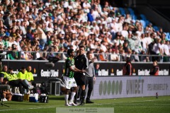20240707 GAIS Harun Ibrahim under fotbollsmatchen i Allsvenskan mellan GAIS och Hammarby IF den 7 Juli 2024 på Gamla Ullevi i Göteborg.