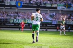 20240707 Hammarby IFs Jusef Erabi under fotbollsmatchen i Allsvenskan mellan GAIS och Hammarby IF den 7 Juli 2024 på Gamla Ullevi i Göteborg.