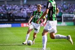 20240707 GAIS August Wängberg under fotbollsmatchen i Allsvenskan mellan GAIS och Hammarby IF den 7 Juli 2024 på Gamla Ullevi i Göteborg.