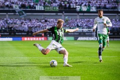 20240707 GAIS August Wängberg under fotbollsmatchen i Allsvenskan mellan GAIS och Hammarby IF den 7 Juli 2024 på Gamla Ullevi i Göteborg.
