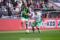 20240707 GAIS Gustav Lundgren under fotbollsmatchen i Allsvenskan mellan GAIS och Hammarby IF den 7 Juli 2024 på Gamla Ullevi i Göteborg.