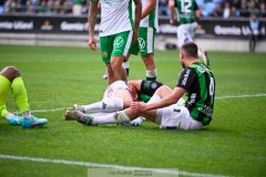 20240707 GAIS Alexander Ahl Holmström under fotbollsmatchen i Allsvenskan mellan GAIS och Hammarby IF den 7 Juli 2024 på Gamla Ullevi i Göteborg.
