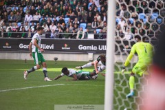 20240707 GAIS Alexander Ahl Holmström under fotbollsmatchen i Allsvenskan mellan GAIS och Hammarby IF den 7 Juli 2024 på Gamla Ullevi i Göteborg.