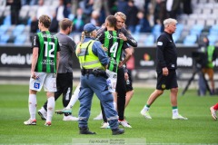 20240707 GAIS Axel Norén under fotbollsmatchen i Allsvenskan mellan GAIS och Hammarby IF den 7 Juli 2024 på Gamla Ullevi i Göteborg.