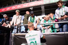 20240707 Hammarby IFs Simon Strand under fotbollsmatchen i Allsvenskan mellan GAIS och Hammarby IF den 7 Juli 2024 på Gamla Ullevi i Göteborg.