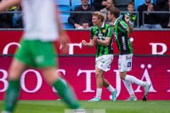 20260520 GAIS Rasmus Niklasson Petrovic jublar efter att ha gjort 1-0 under fotbollsmatchen i Allsvenskan mellan GAIS och Hammarby IF den 20 maj 2026 på Gamla Ullevi i Göteborg. 
Foto: Filip Kauffeldt
