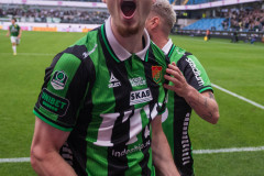 20260520 GAIS Samuel Salter jublar efter att ha gjort 2-0 under fotbollsmatchen i Allsvenskan mellan GAIS och Hammarby IF den 20 maj 2026 på Gamla Ullevi i Göteborg. 
Foto: Filip Kauffeldt