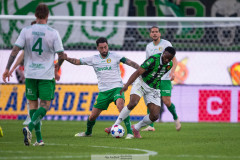 20260520 Hammarbys Nahir Besara och GAIS Shalom Ekong under fotbollsmatchen i Allsvenskan mellan GAIS och Hammarby IF den 20 maj 2026 på Gamla Ullevi i Göteborg. 
Foto: Filip Kauffeldt