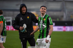 20260520 GAIS Kees Sims och Samuel Salter efter fotbollsmatchen i Allsvenskan mellan GAIS och Hammarby IF den 20 maj 2026 på Gamla Ullevi i Göteborg. 
Foto: Filip Kauffeldt