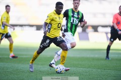 20240519 IF Elfsborgs Michael Baidoo under fotbollsmatchen i Allsvenskan mellan GAIS och IF Elfsborg den 19 maj 2024 på Gamla Ullevi i Göteborg.