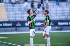 20240519 GAIS Robin Frej och August Wängberg under fotbollsmatchen i Allsvenskan mellan GAIS och IF Elfsborg den 19 maj 2024 på Gamla Ullevi i Göteborg.