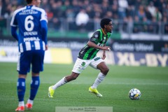 20240506 GAIS Harun Ibrahim under fotbollsmatchen i Allsvenskan mellan GAIS och IFK Göteborg den 6 maj 2024 på Gamla Ullevi i Göteborg.