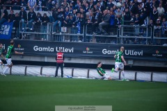 20240506 GAIS Axel Henriksson under fotbollsmatchen i Allsvenskan mellan GAIS och IFK Göteborg den 6 maj 2024 på Gamla Ullevi i Göteborg.