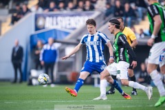20240506 GAIS William Milovanovic under fotbollsmatchen i Allsvenskan mellan GAIS och IFK Göteborg den 6 maj 2024 på Gamla Ullevi i Göteborg.