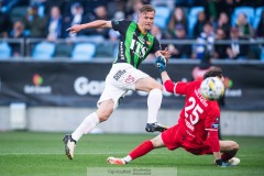 20240506 GAIS Alexander Ahl Holmström under fotbollsmatchen i Allsvenskan mellan GAIS och IFK Göteborg den 6 maj 2024 på Gamla Ullevi i Göteborg.