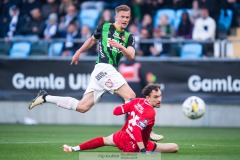 20240506 GAIS Alexander Ahl Holmström under fotbollsmatchen i Allsvenskan mellan GAIS och IFK Göteborg den 6 maj 2024 på Gamla Ullevi i Göteborg.