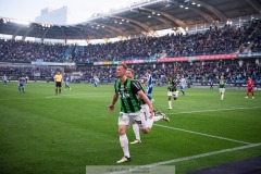 20240506 GAIS Alexander Ahl Holmström under fotbollsmatchen i Allsvenskan mellan GAIS och IFK Göteborg den 6 maj 2024 på Gamla Ullevi i Göteborg.