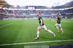 20240506 GAIS Alexander Ahl Holmström under fotbollsmatchen i Allsvenskan mellan GAIS och IFK Göteborg den 6 maj 2024 på Gamla Ullevi i Göteborg.