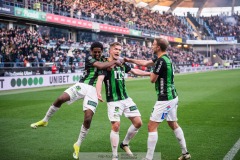 20240506 GAIS Alexander Ahl Holmström under fotbollsmatchen i Allsvenskan mellan GAIS och IFK Göteborg den 6 maj 2024 på Gamla Ullevi i Göteborg.