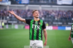 20240506 GAIS Alexander Ahl Holmström under fotbollsmatchen i Allsvenskan mellan GAIS och IFK Göteborg den 6 maj 2024 på Gamla Ullevi i Göteborg.