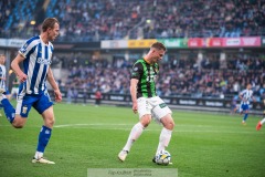 20240506 GAIS Alexander Ahl Holmström under fotbollsmatchen i Allsvenskan mellan GAIS och IFK Göteborg den 6 maj 2024 på Gamla Ullevi i Göteborg.