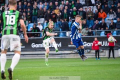 20240506 GAIS Robin Wendin Thomasson under fotbollsmatchen i Allsvenskan mellan GAIS och IFK Göteborg den 6 maj 2024 på Gamla Ullevi i Göteborg.