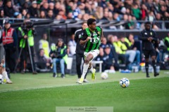 20240506 GAIS Harun Ibrahim under fotbollsmatchen i Allsvenskan mellan GAIS och IFK Göteborg den 6 maj 2024 på Gamla Ullevi i Göteborg.