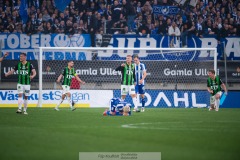 20240506 GAIS under fotbollsmatchen i Allsvenskan mellan GAIS och IFK Göteborg den 6 maj 2024 på Gamla Ullevi i Göteborg.