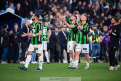 20240506 GAIS Axel Norén och Joackim Åberg under fotbollsmatchen i Allsvenskan mellan GAIS och IFK Göteborg den 6 maj 2024 på Gamla Ullevi i Göteborg.