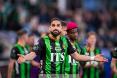 20240506 GAIS Mervan Celik under fotbollsmatchen i Allsvenskan mellan GAIS och IFK Göteborg den 6 maj 2024 på Gamla Ullevi i Göteborg.