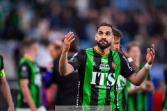 20240506 GAIS Mervan Celik under fotbollsmatchen i Allsvenskan mellan GAIS och IFK Göteborg den 6 maj 2024 på Gamla Ullevi i Göteborg.